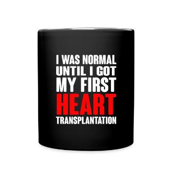 Operation Herz Geschenk - Tasse einfarbig - Schwarz - Vorne