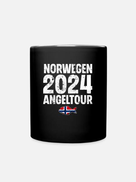Norwegen Angeltour 2024 - Tasse einfarbig - Schwarz
