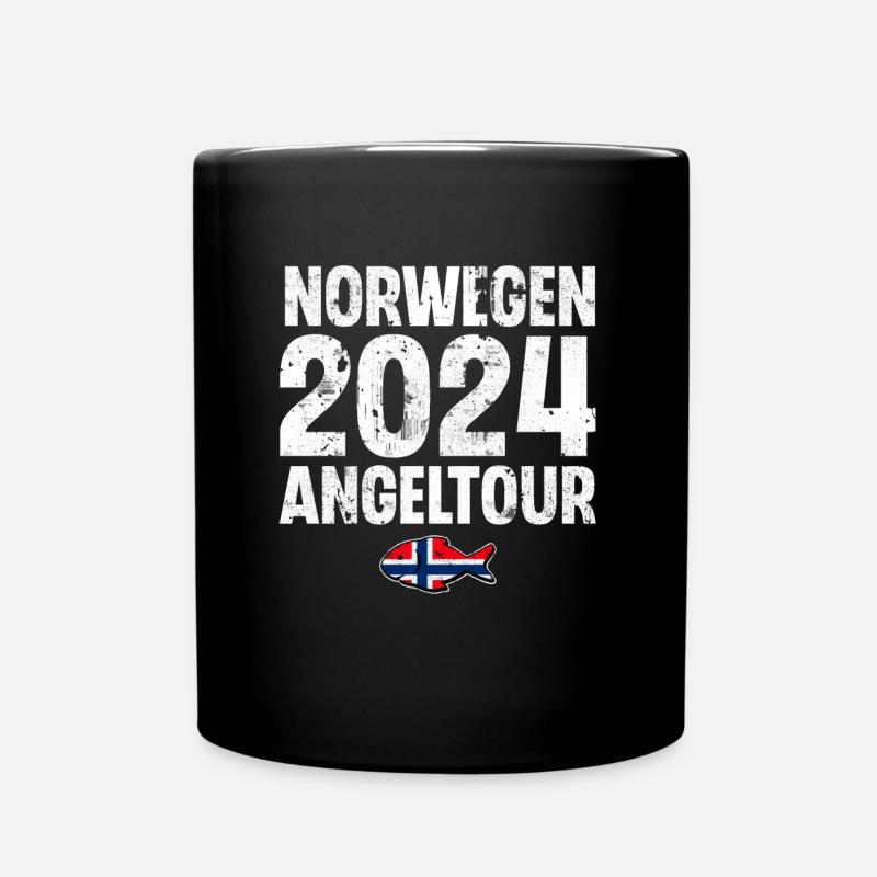 Norwegen Angeltour 2024 - Tasse einfarbig - Schwarz