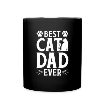 Real men love cats cat man cat father - Full Colour Mug - black - Front
