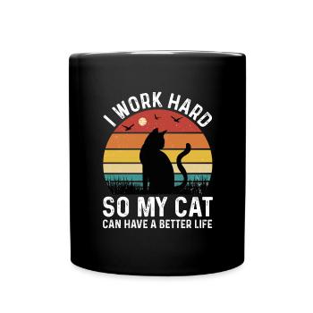 Real men love cats cat man cat father - Full Colour Mug - black - Front