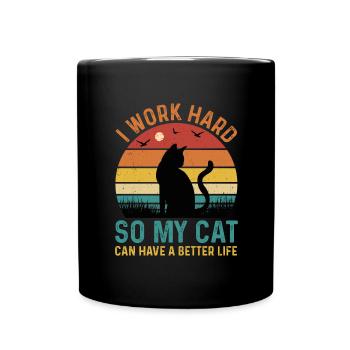 Real men love cats cat man cat father - Full Colour Mug - black - Front