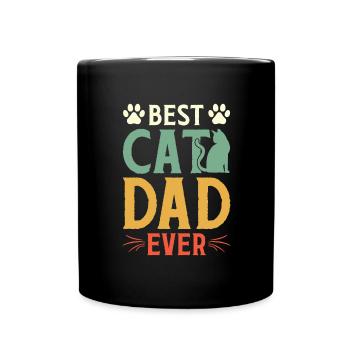 Real men love cats cat man cat father - Full Colour Mug - black - Front