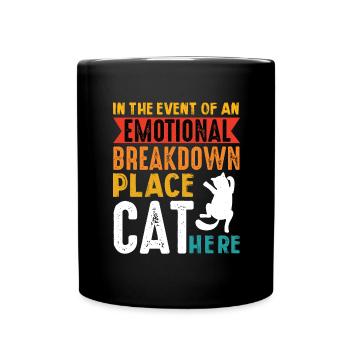 Real men love cats cat man cat father - Full Colour Mug - black - Front
