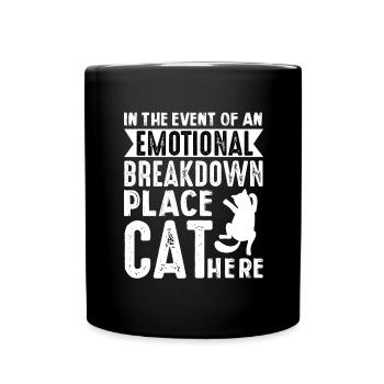 Real men love cats cat man cat father - Full Colour Mug - black - Front