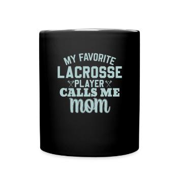 Lacrosse Mom tolles Lacrosse Mama - Tasse einfarbig - Schwarz - Vorne