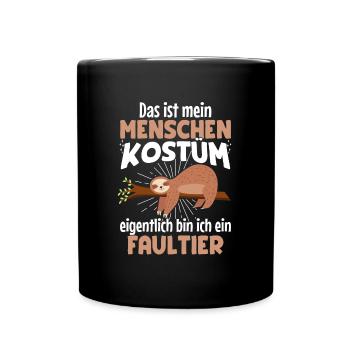 This is my human costume sloth Halloween - Full Colour Mug - black - Front