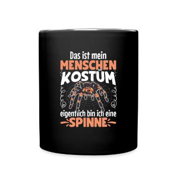 This is my human costume spider Halloween - Full Colour Mug - black - Front