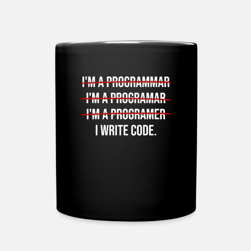 Ich bin Programmierer - Tasse einfarbig - Schwarz