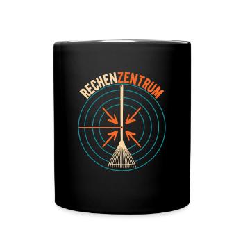 Data center for IT specialists and gardeners - Full Colour Mug - black - Front