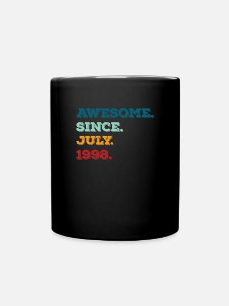 Juillet 1998 - Anniversaire en juillet - Mug uni - noir