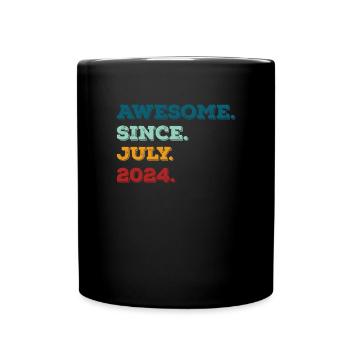Juillet 2024- Anniversaire en juillet - Mug uni - noir - Devant