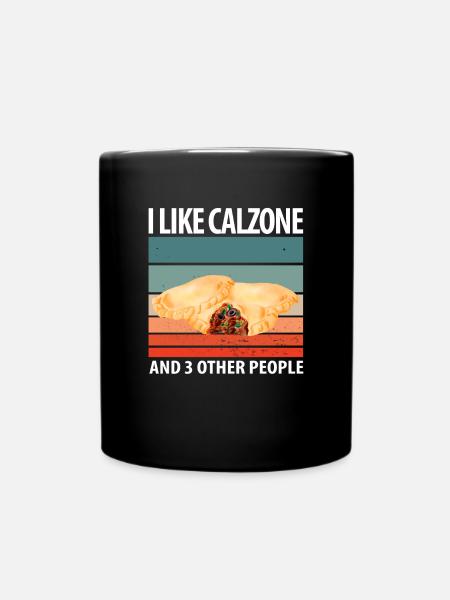 Calzone Pizza Cadeau - Mug uni - noir