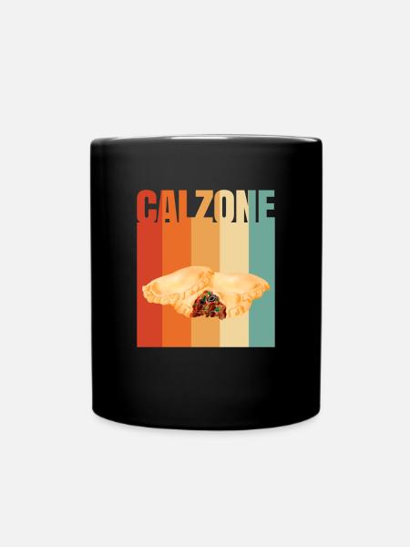 Calzone Pizza Cadeau - Mug uni - noir
