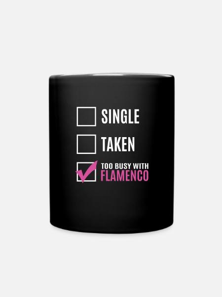 Flamenco - Tasse einfarbig - Schwarz