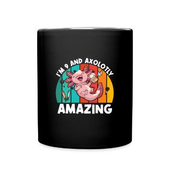 J’ai 9 ans et j’adore boire de la bière. - Mug uni - noir - Devant