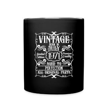 1971 July Birthday Legend - Full Colour Mug - black - Front