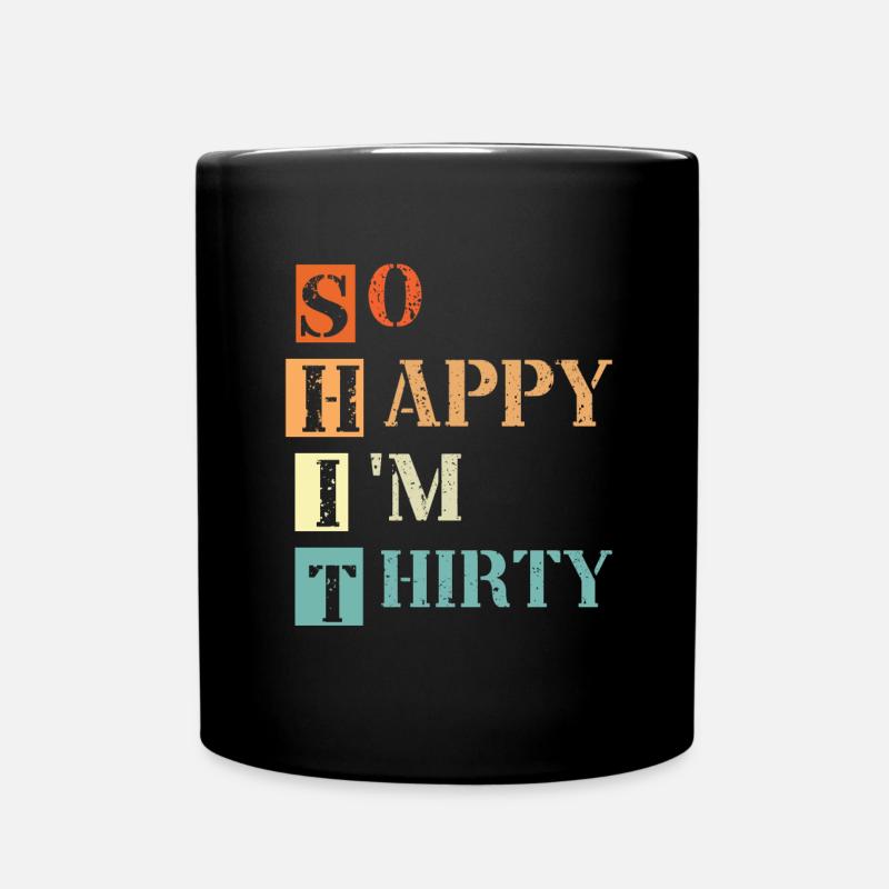 30e anniversaire - 30 ans de construction Round Thirty - Mug uni - noir