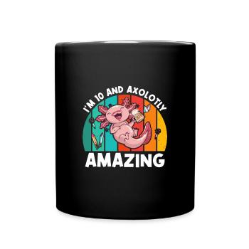 Ich Bin 10 Und Finde Es Toll, Bier Zu Trinken. - Tasse einfarbig - Schwarz - Vorne