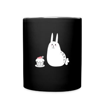 Carrot Cake Rabbit Carrot - Full Colour Mug - black - Front