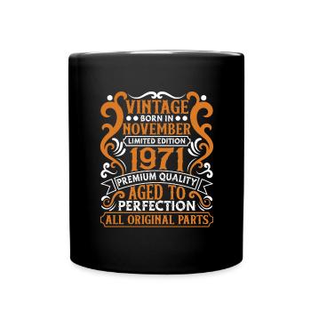 1971 November Birthday Legend - Full Colour Mug - black - Front