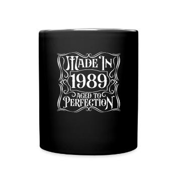 1989 Anniversaire Année de naissance - Mug uni - noir - Devant