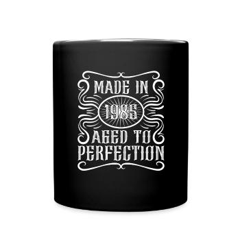 Année de naissance 1985 Anniversaire Années 80 Année de construction - Mug uni - noir - Devant