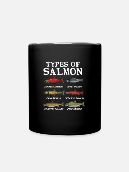 Saumon Saumon Pêche à la salmondine - Mug uni - noir