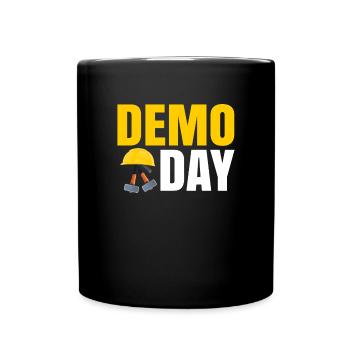 Haus Zerstörung Renovierung Geschenk - Tasse einfarbig - Schwarz - Vorne