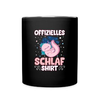 Leicht Ablenkbar Durch Offizielles Schlaf Shirt - Tasse einfarbig - Schwarz - Vorne