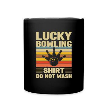 Bowling Cone Spareball Pins Ball Strike - Mug uni - noir - Devant