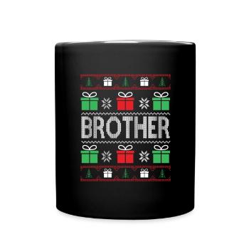 Cadeau de Noël Brother Partenaire Look - Mug uni - noir - Devant
