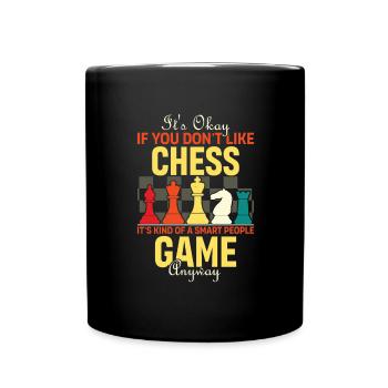 Chess player Chess quote chess game - Full Colour Mug - black - Front