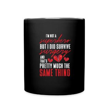 Operation Herz Geschenk - Tasse einfarbig - Schwarz - Vorne