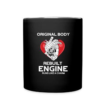 Operation Herz Geschenk - Tasse einfarbig - Schwarz - Vorne