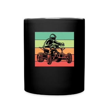 ATV Quad Offroad - Full Colour Mug - black - Front