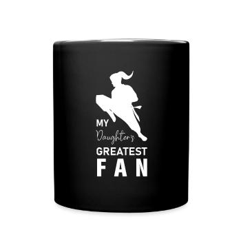 Taekwondo Girl - Daughter of Taekwondo Dad Father - Full Colour Mug - black - Front