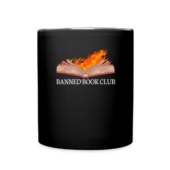 Verbotter Buchclub -Leser Ich lese verbotene B�che - Tasse einfarbig - Schwarz - Vorne