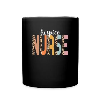 Krankenh�user Krankenschwester Cheetah Print RN Ho - Tasse einfarbig - Schwarz - Vorne