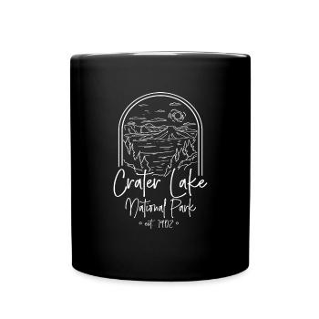 Crater Lake National Park Est. 1902 Kratersee - Tasse einfarbig - Schwarz - Vorne