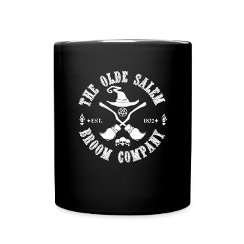 Die Olde Salem Broom Company Est 1832 Salem Witch - Tasse einfarbig - Schwarz - Vorne