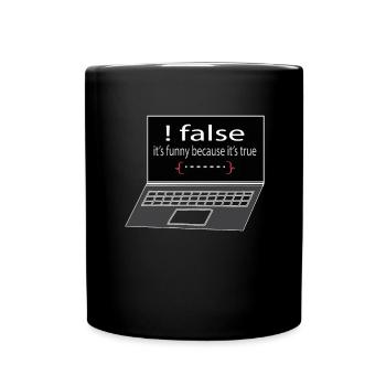 Softwareentwickler Programmierer Geschenk - Tasse einfarbig - Schwarz - Vorne