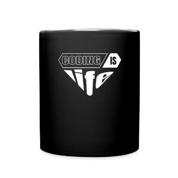 Softwareentwickler Programmierer Geschenk - Tasse einfarbig - Schwarz - Vorne