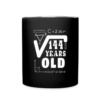 12 Birthday 144 Root Years Old Gift - Full Colour Mug - black - Front