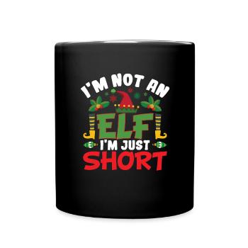 Eleven Little Christmas Elves Fairy Tales Child Gift - Full Colour Mug - black - Front