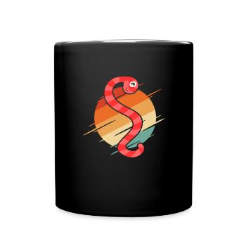 Compost Worms Gift - Full Colour Mug - black - Front