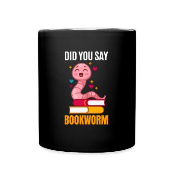 Cadeau vers de compost - Mug uni - noir - Devant