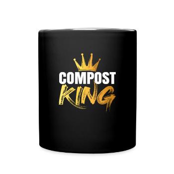 Compost Worms Gift - Full Colour Mug - black - Front
