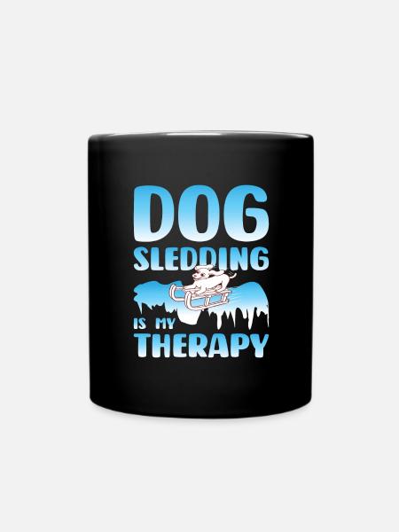 Chien de traîneau Chien de traîneau - Mug uni - noir
