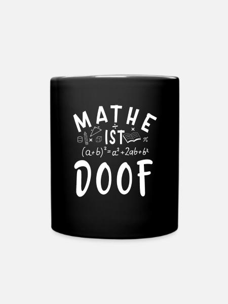 Mathelehrer Mathematische Formel Geometrie Lehrer - Tasse einfarbig - Schwarz